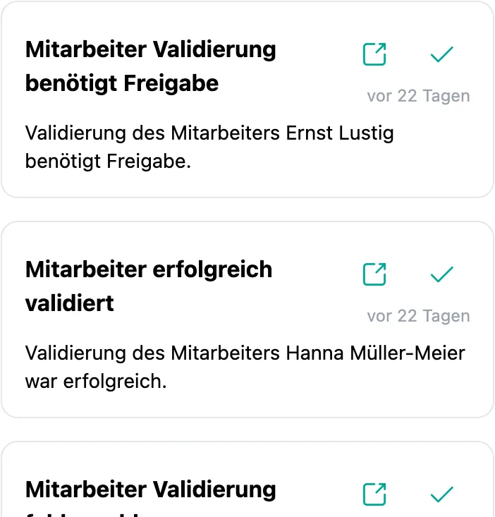SteriTrend Benachrichtigung zu ablaufenden Validierungen