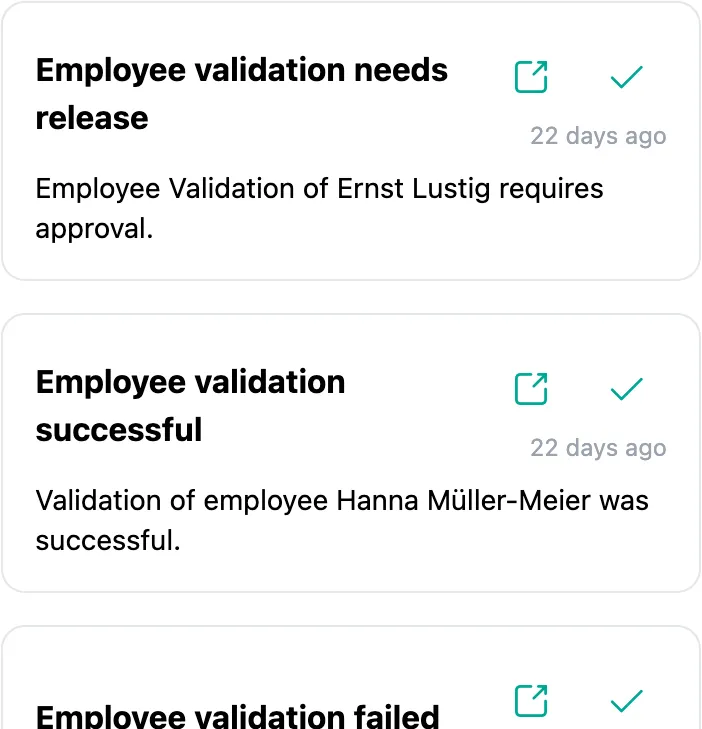 SteriTrend notification for expiring validations